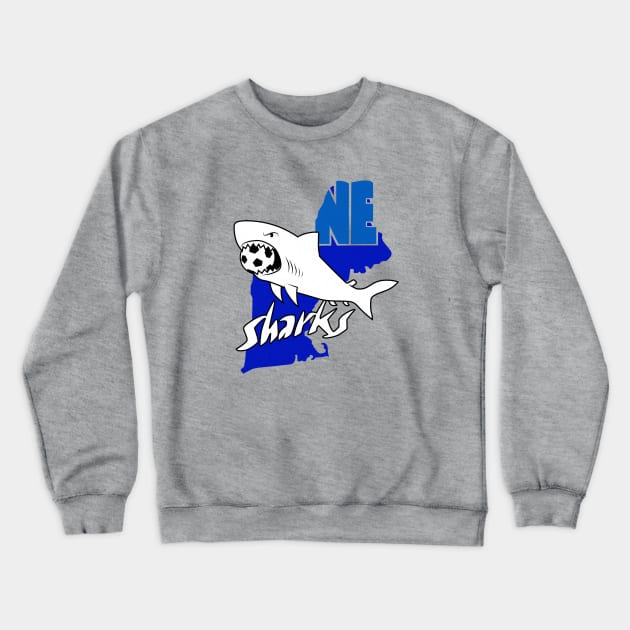 deffunct New England Sharks Soccer 1981 Crewneck Sweatshirt by LocalZonly